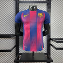 CAMISA VERSÃO PLAYER DO BARCELONA 26/27 VERMELHO E AZUL