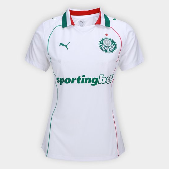 CAMISA DO PALMEIRAS 26/27 BRANCO FEMININA