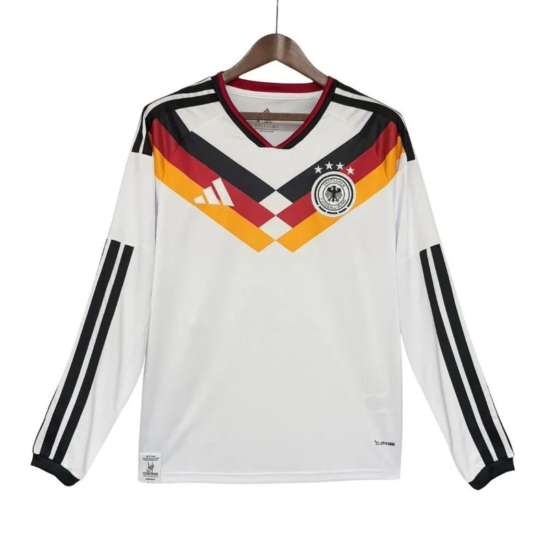 CAMISA DA SELEÇÃO DA ALEMANHA 26/27 BRANCO MANGA LONGA